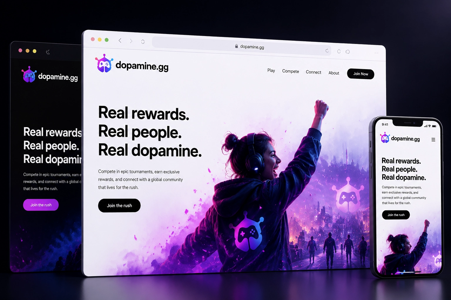 dopamine.gg website concept preview