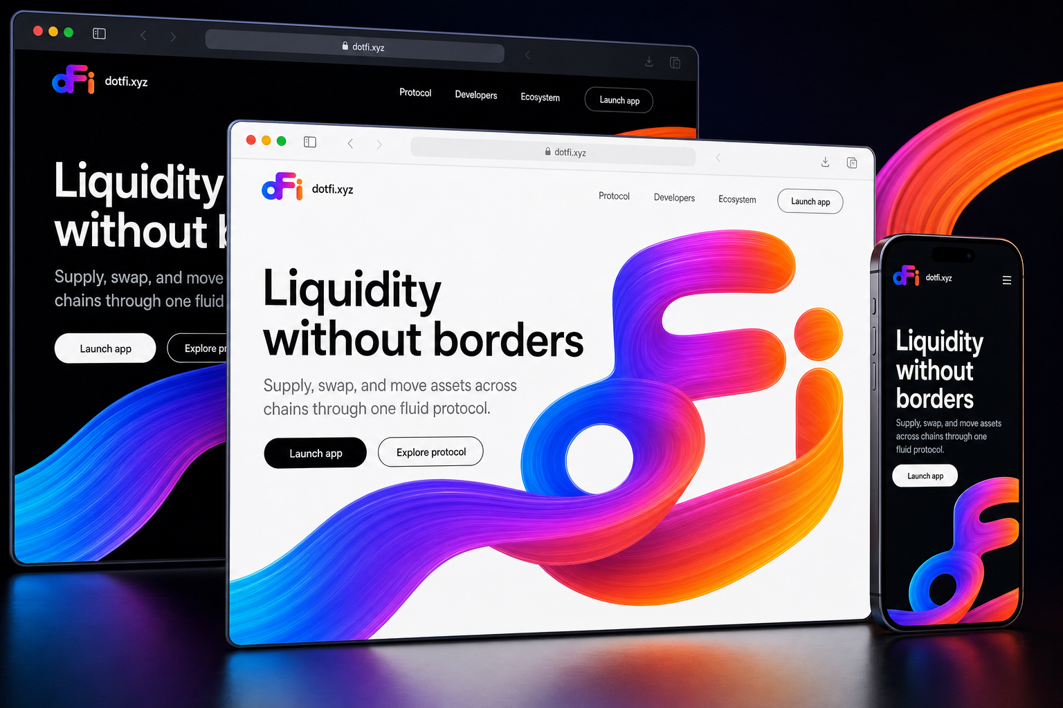 dotfi.xyz website concept preview enlarged