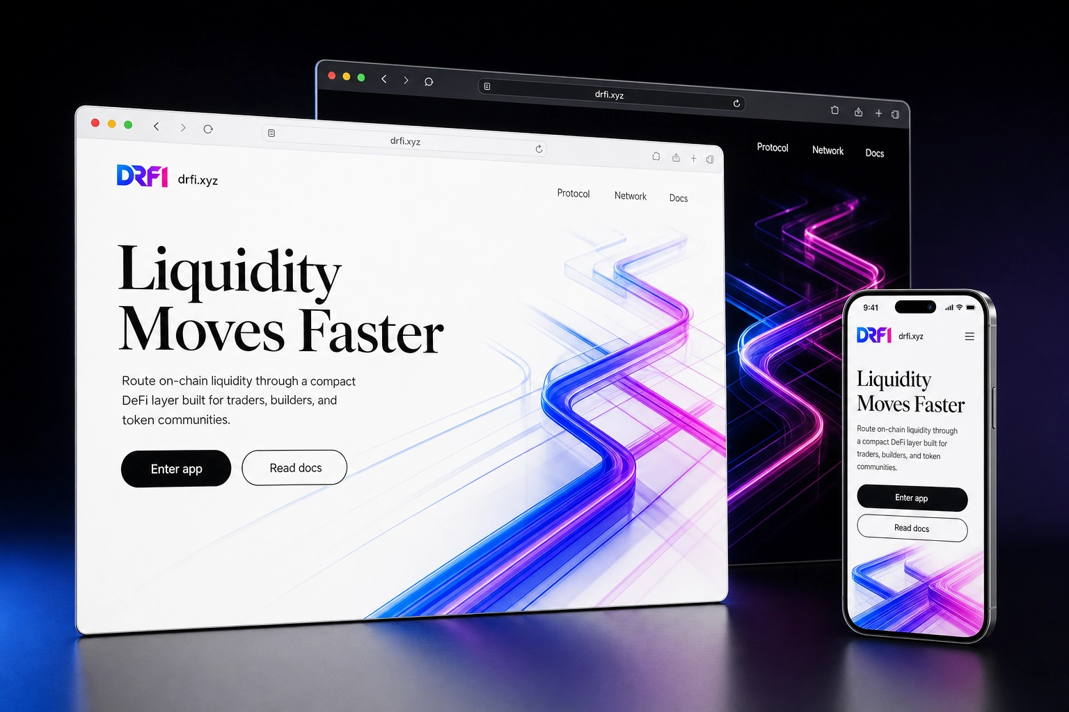 drfi.xyz website concept preview