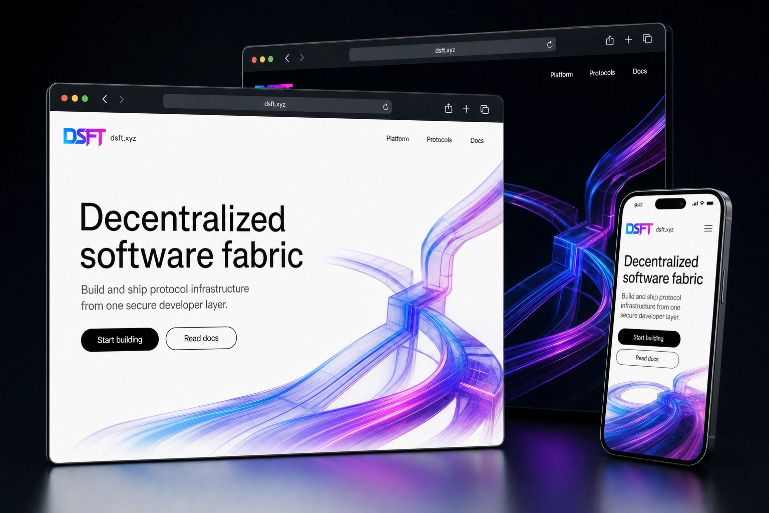 dsft.xyz website concept preview