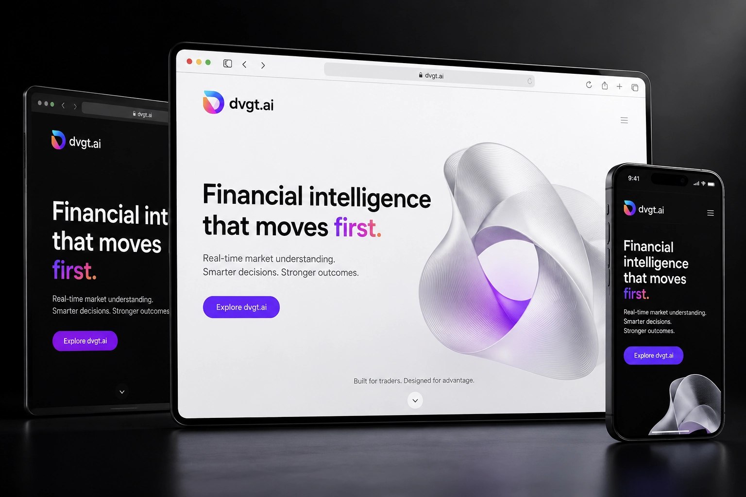 dvgt.ai website concept preview
