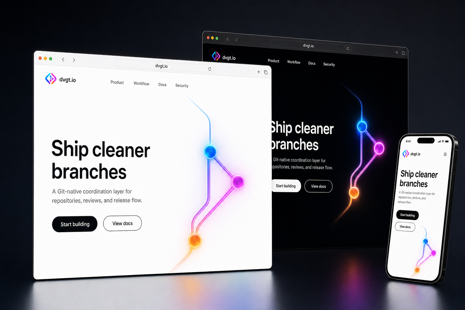 dvgt.io website concept preview