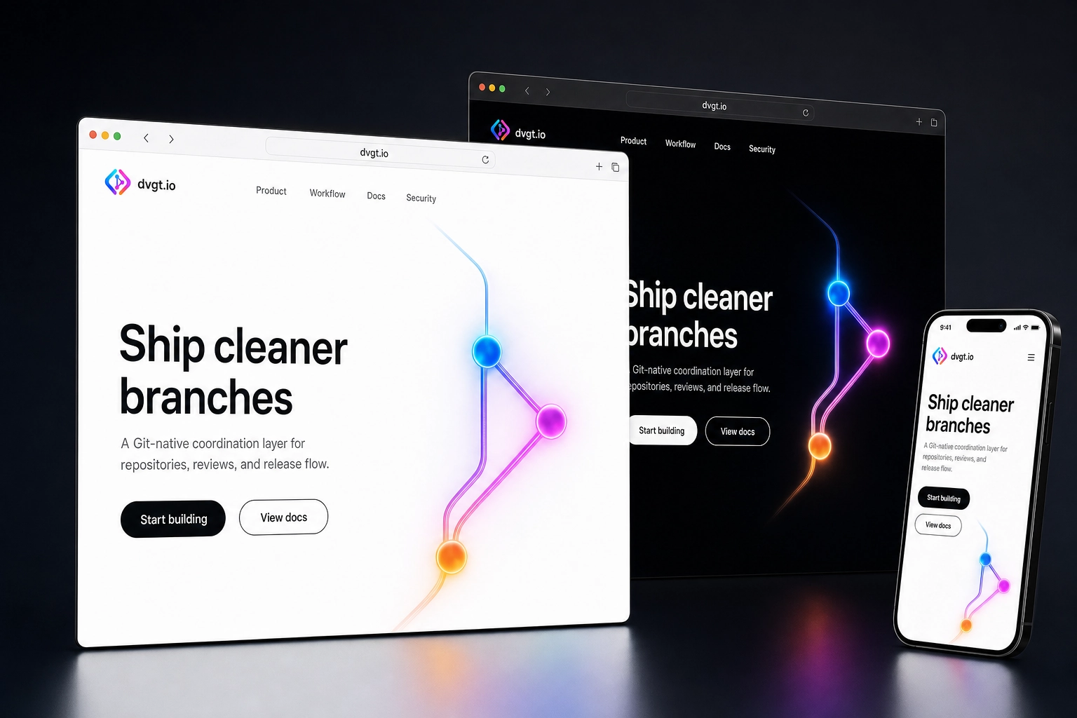 dvgt.io website concept preview