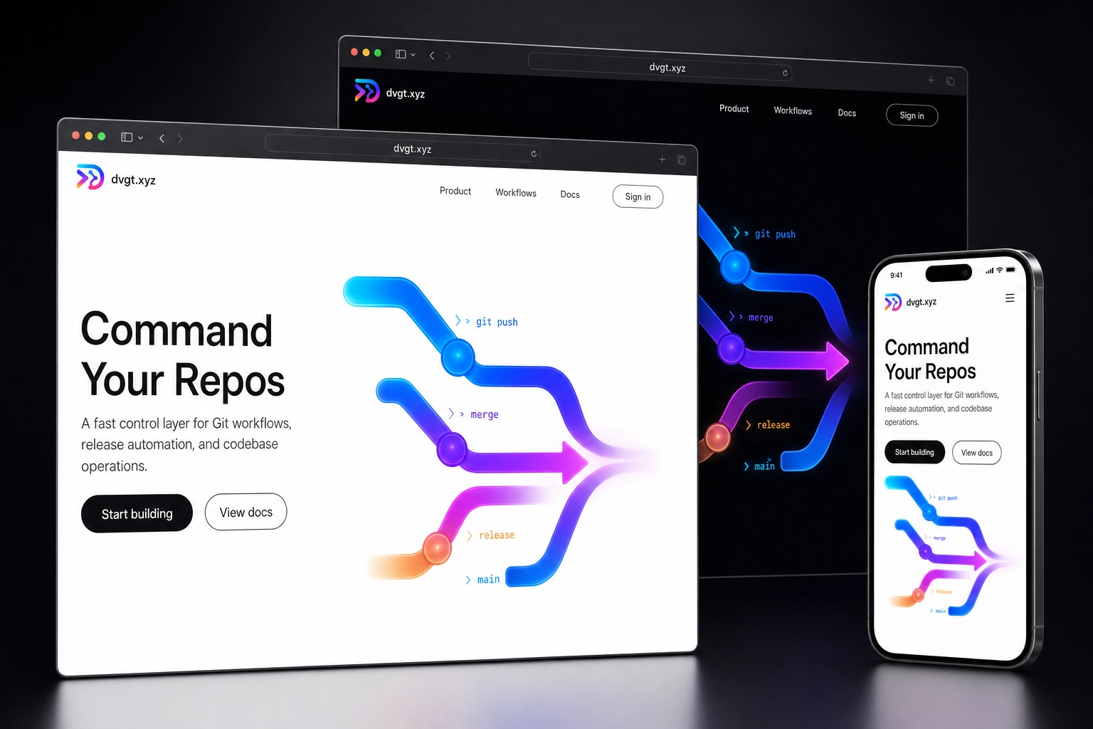 dvgt.xyz website concept preview