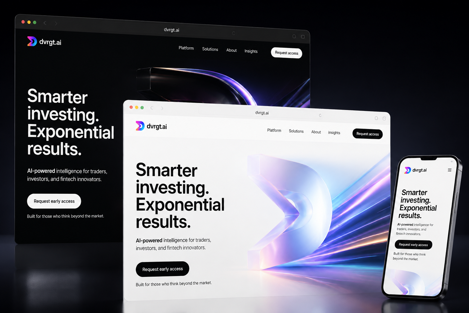 dvrgt.ai website concept preview
