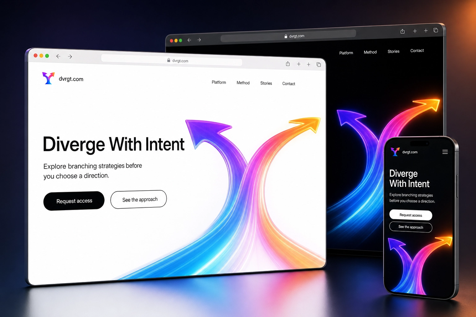 dvrgt.com website concept preview