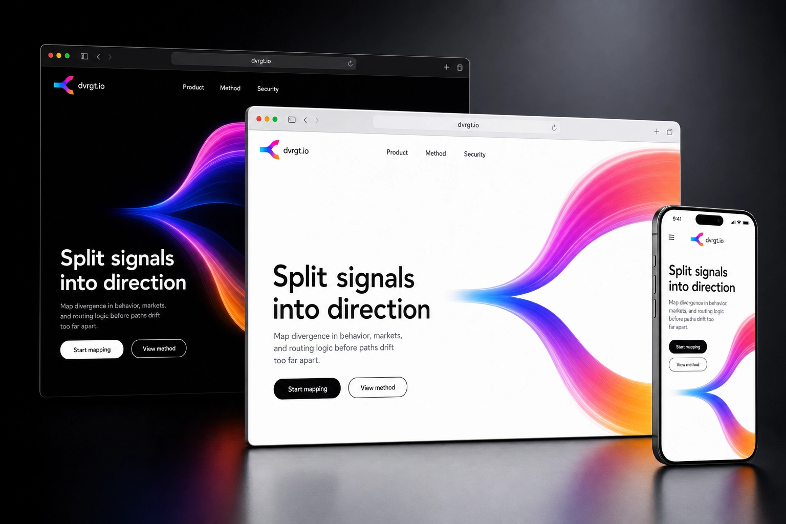 dvrgt.io website concept preview