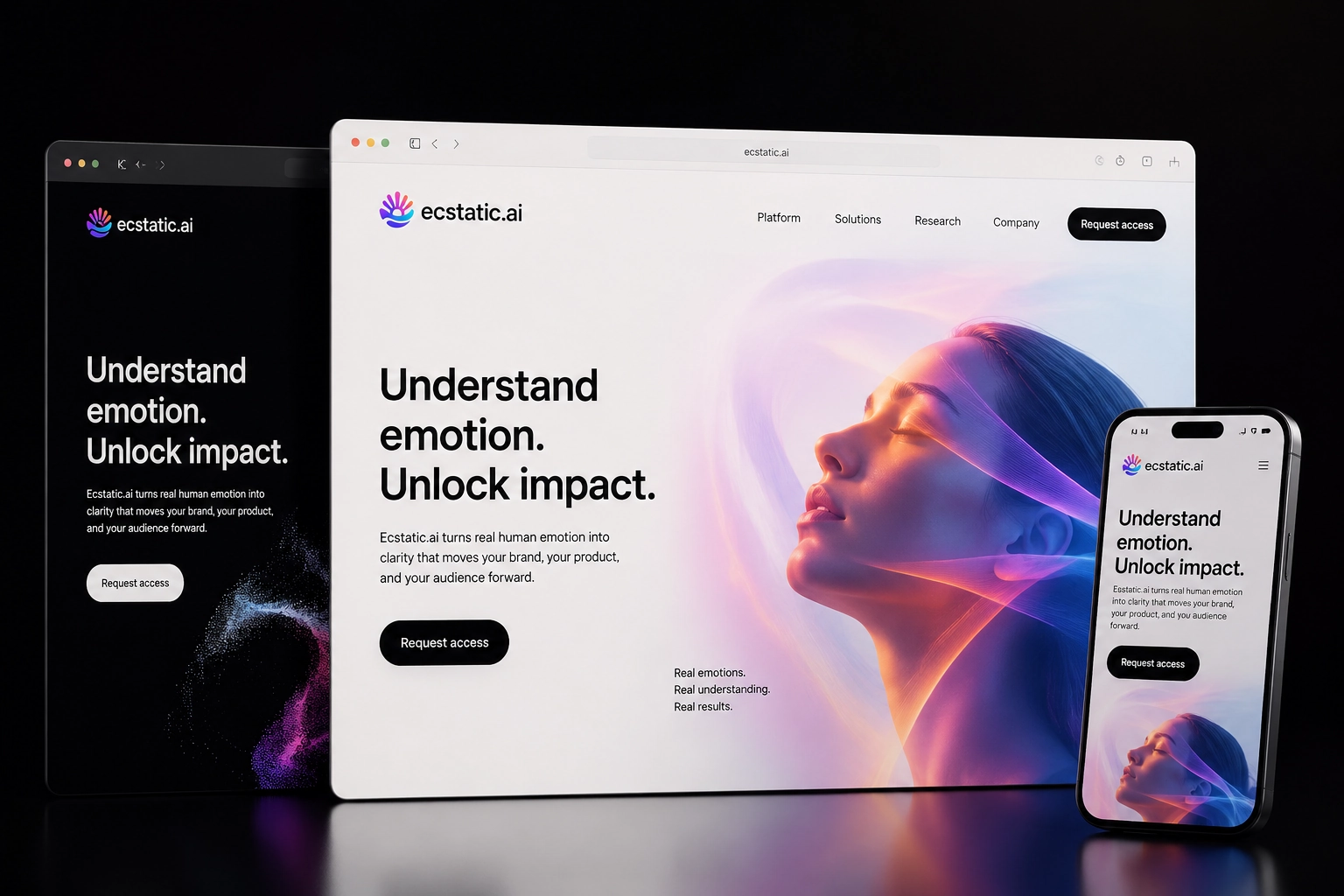 ecstatic.ai website concept preview