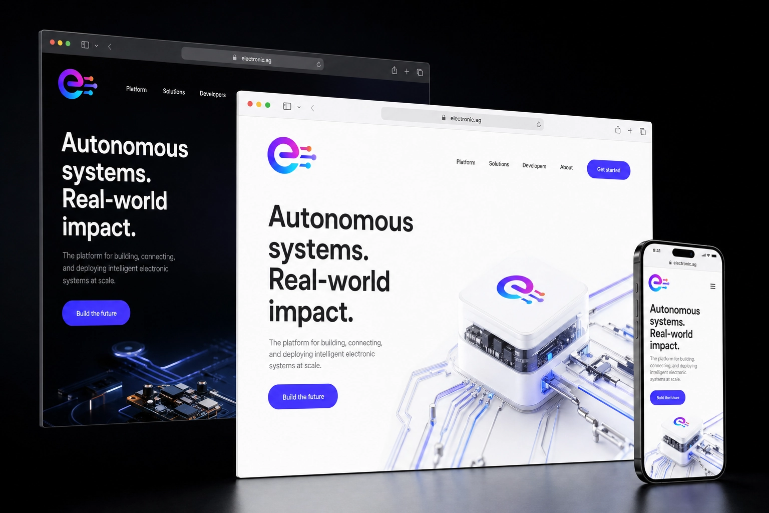 electronic.ag website concept preview
