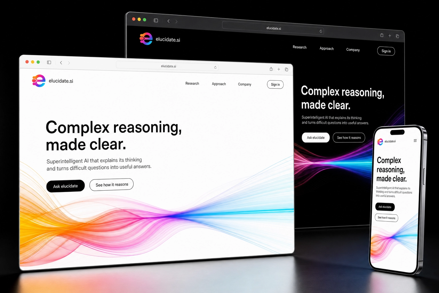 elucidate.si website concept preview
