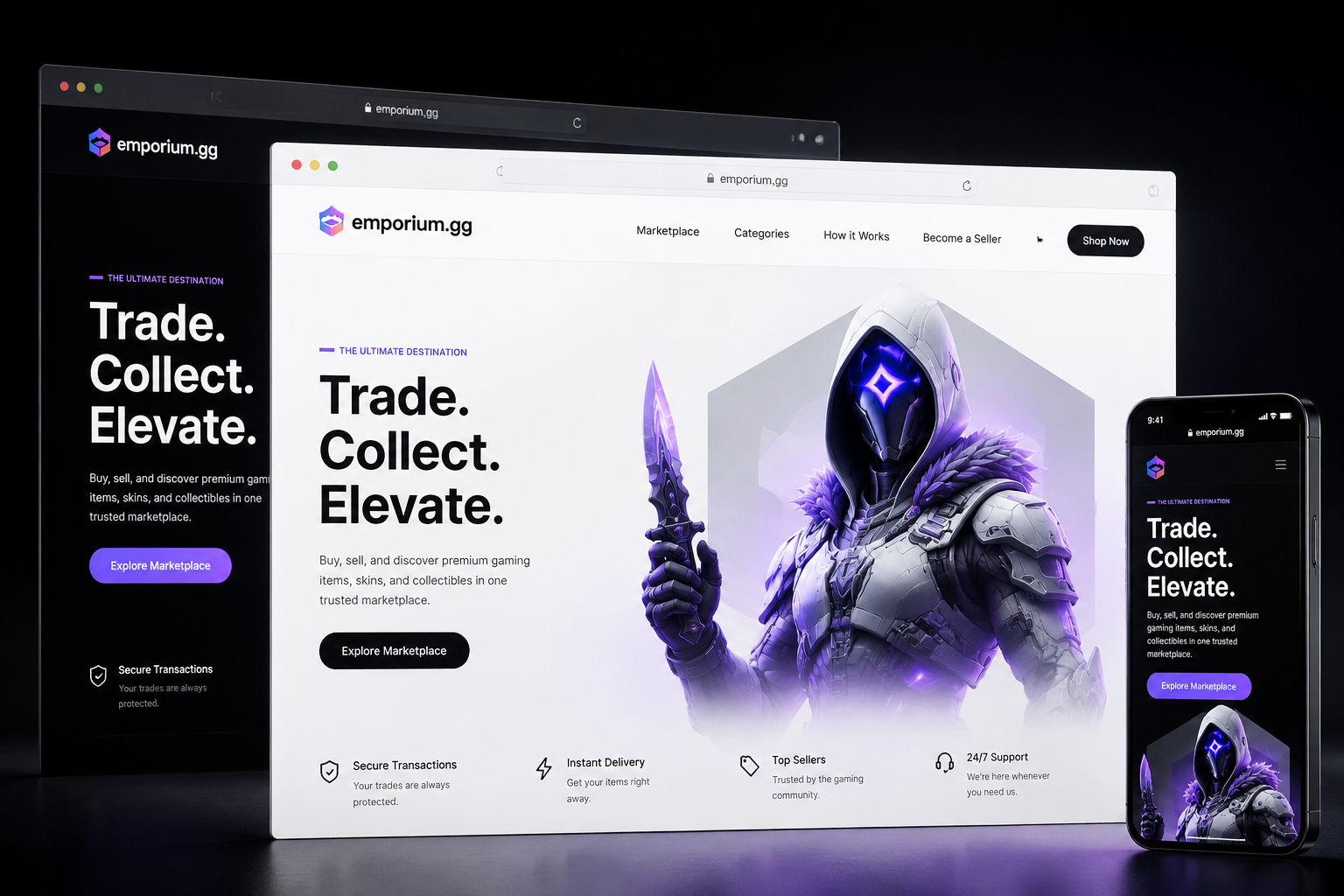 emporium.gg website concept preview