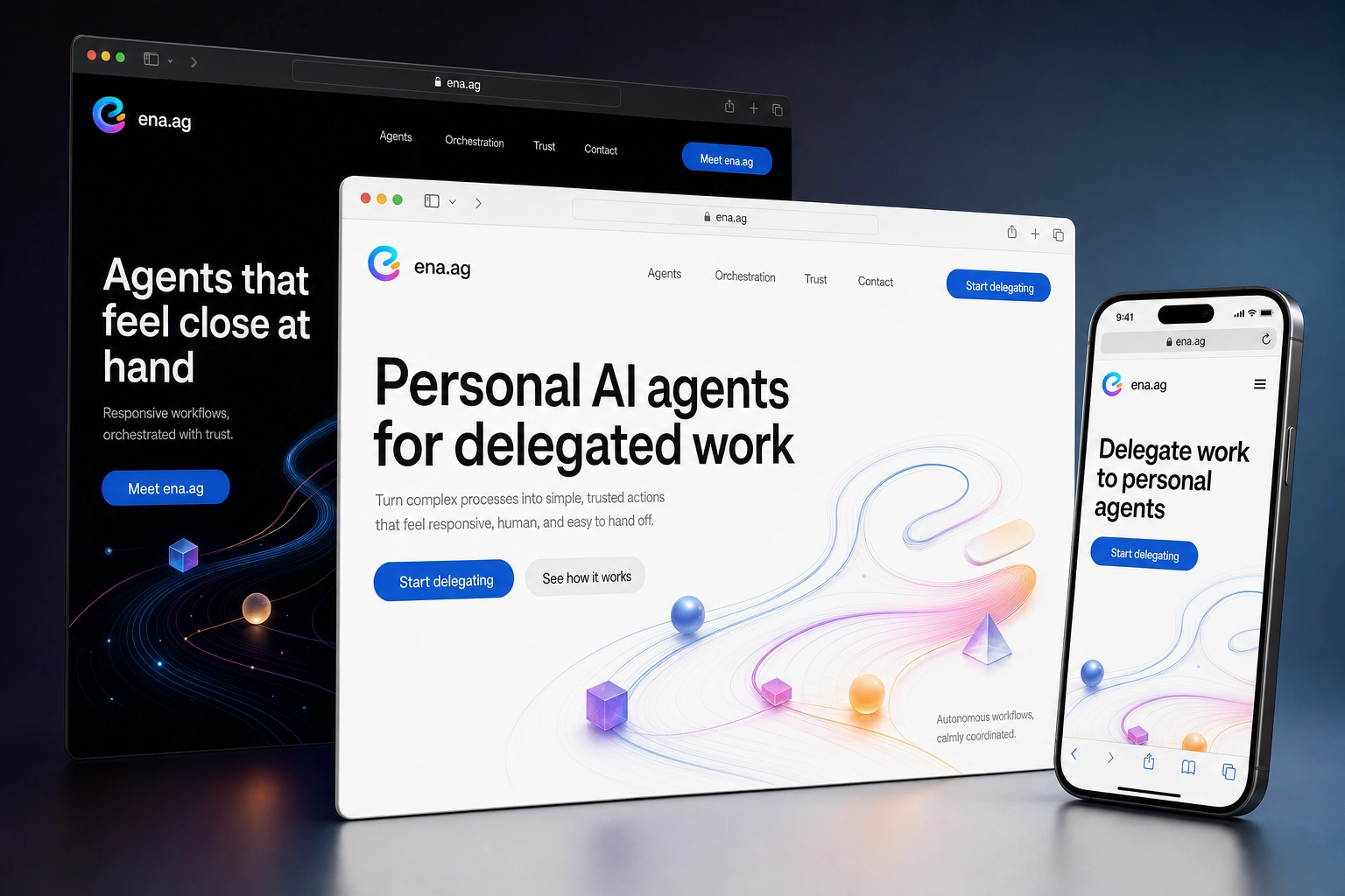 ena.ag website concept preview