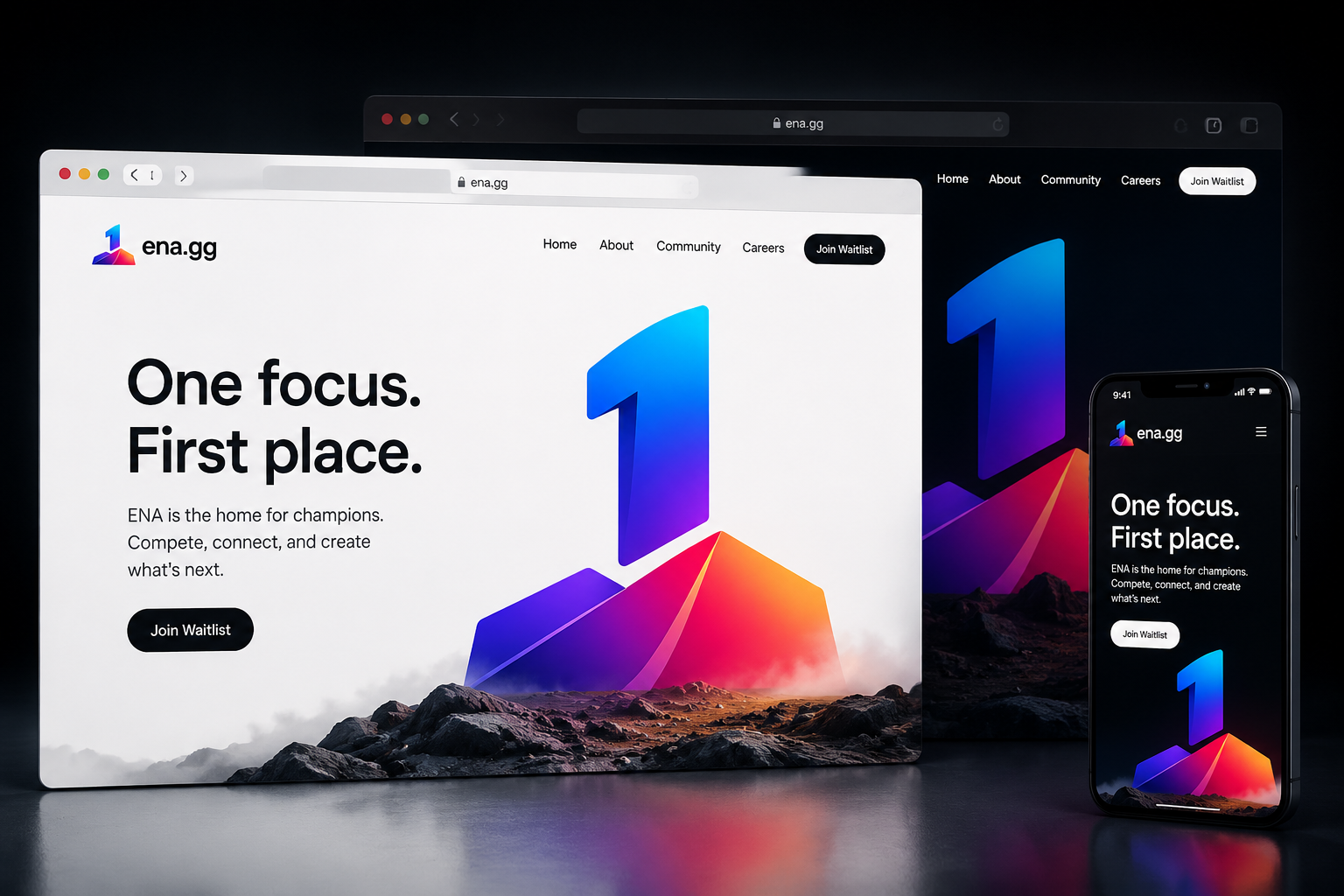 ena.gg website concept preview