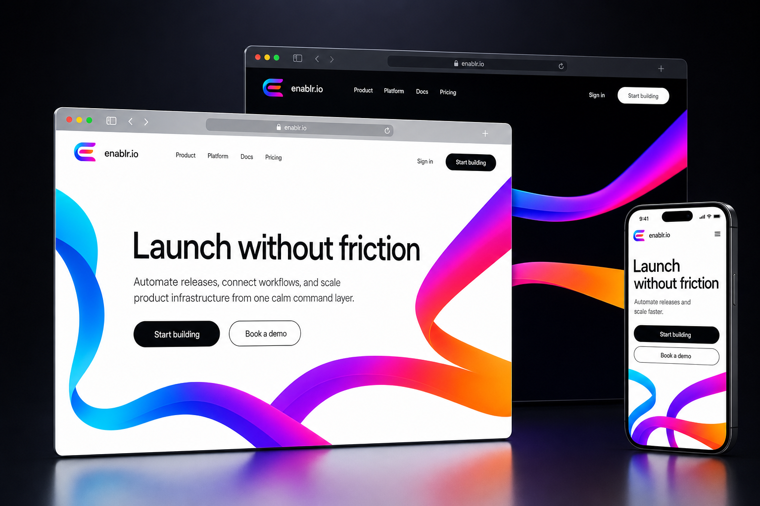 enablr.io website concept preview enlarged