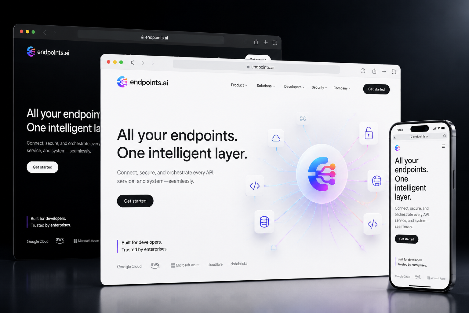 endpoints.ai website concept preview