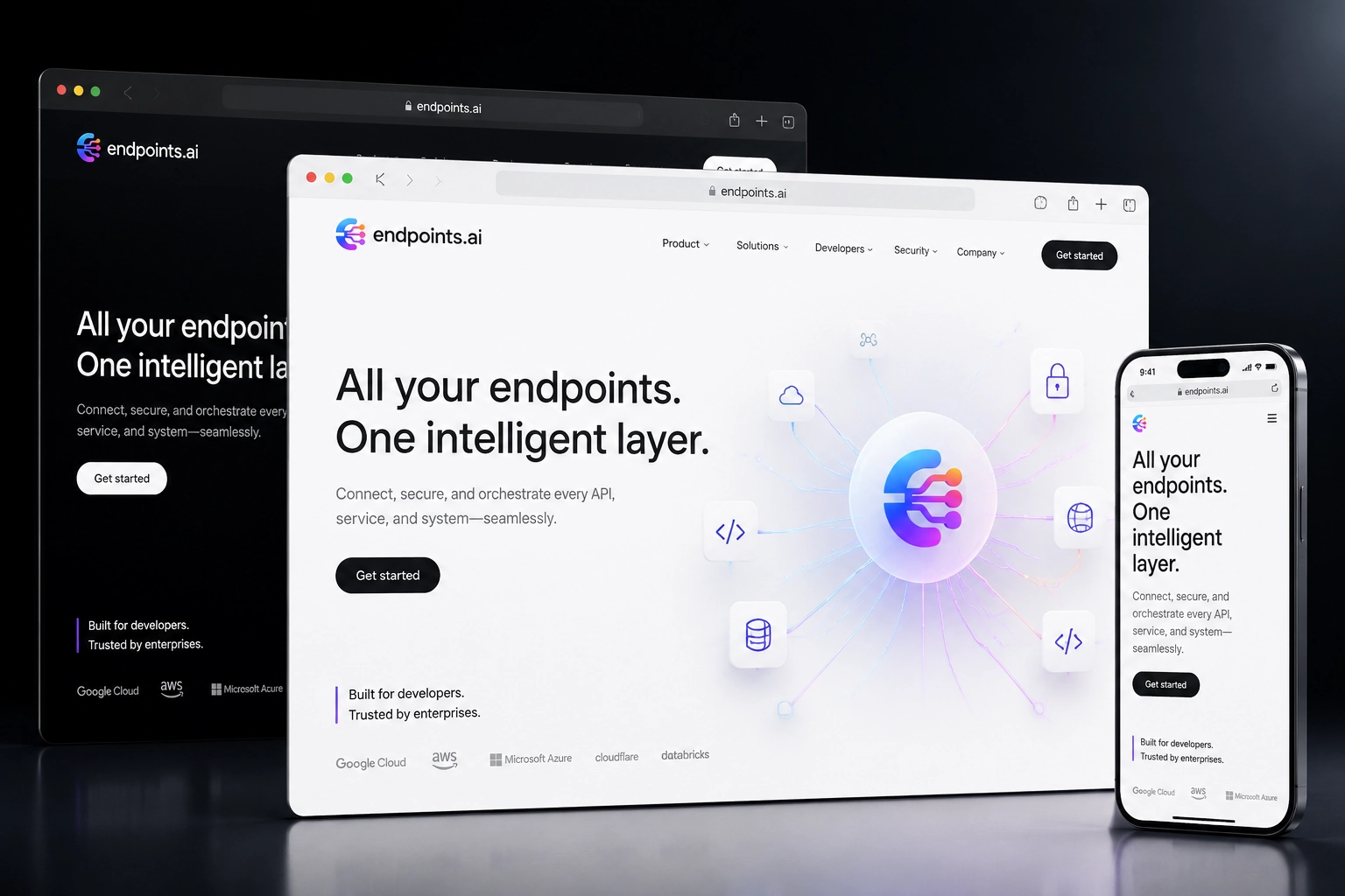 endpoints.ai website concept preview