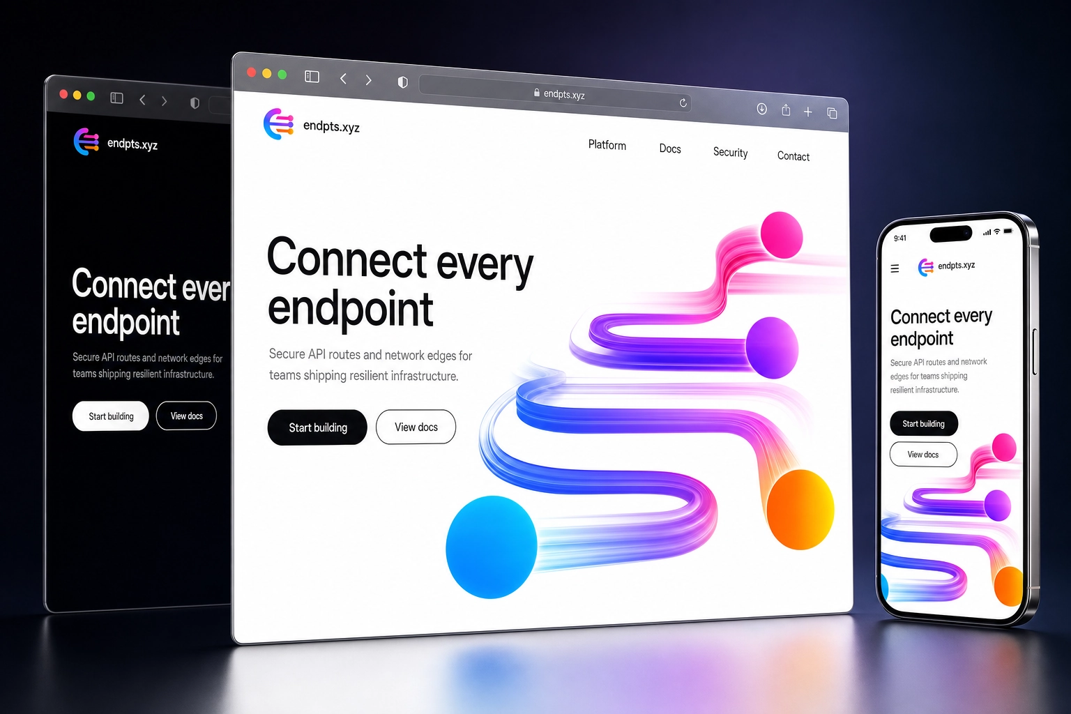 endpts.xyz website concept preview