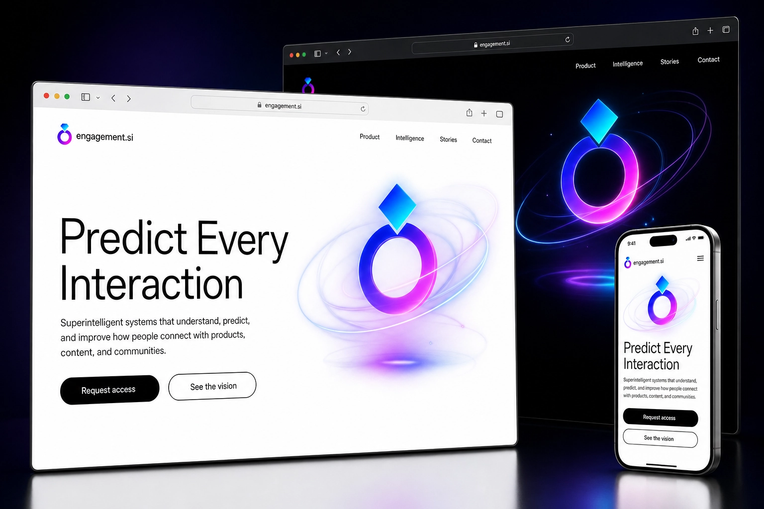 engagement.si website concept preview