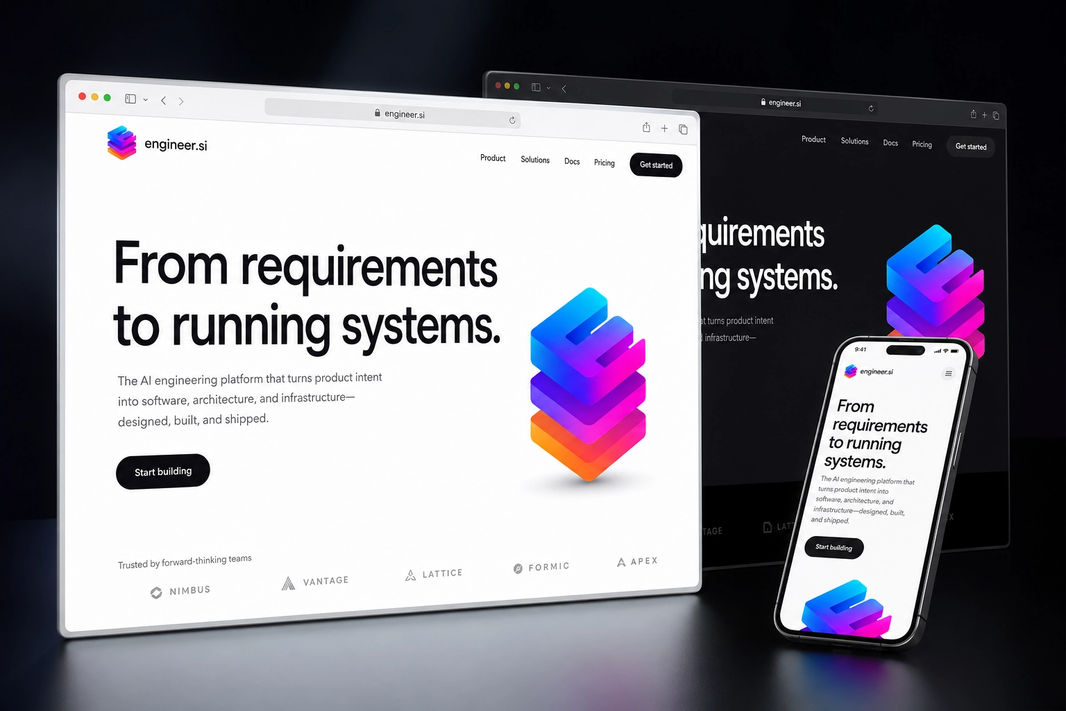 engineer.si website concept preview