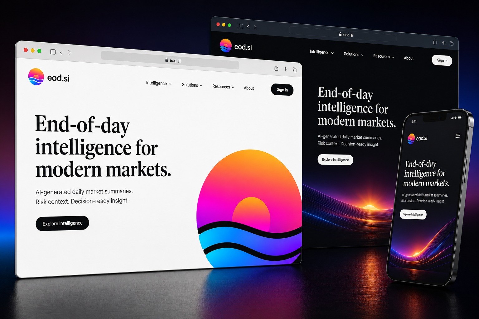 eod.si website concept preview