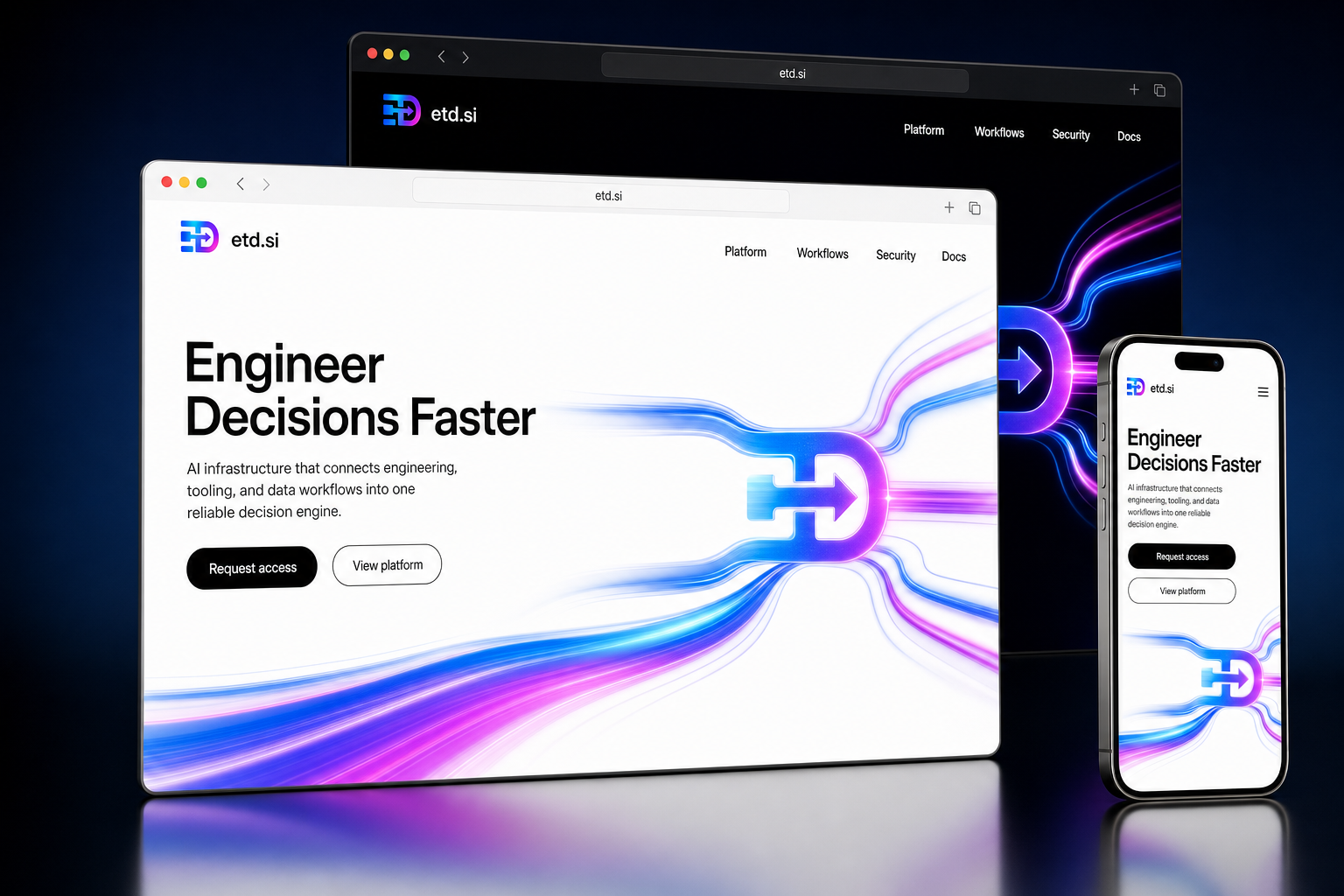 etd.si website concept preview