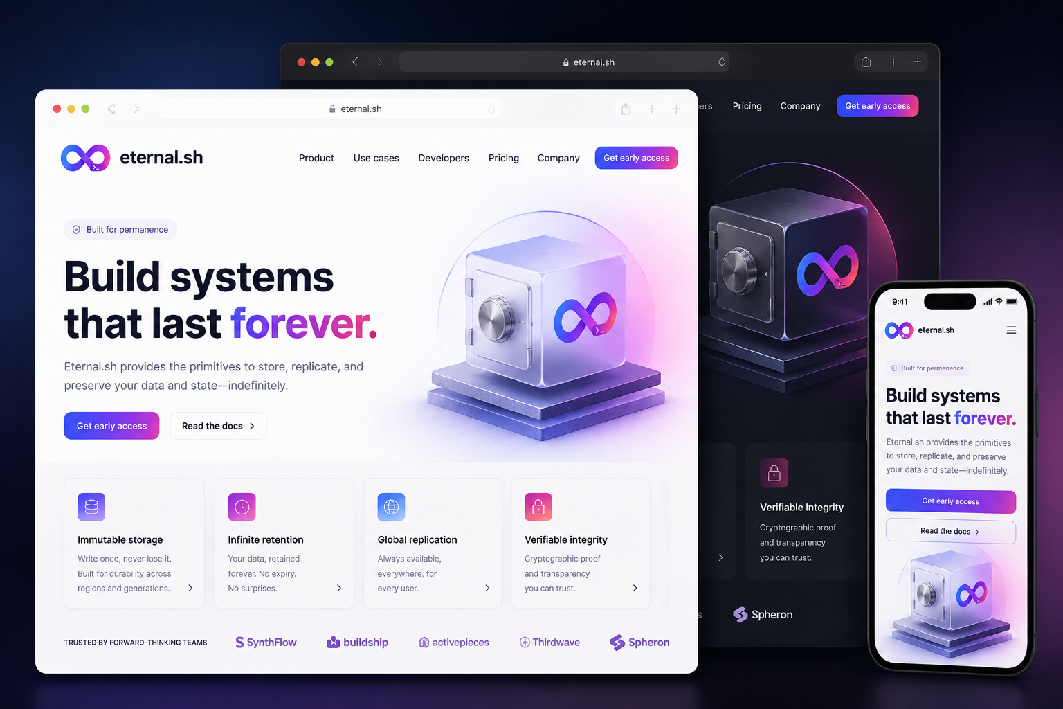 eternal.sh website concept preview