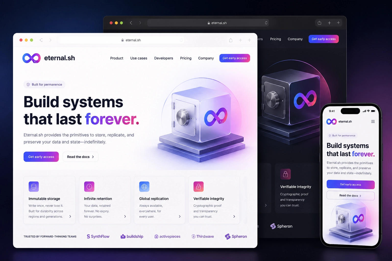 eternal.sh website concept preview