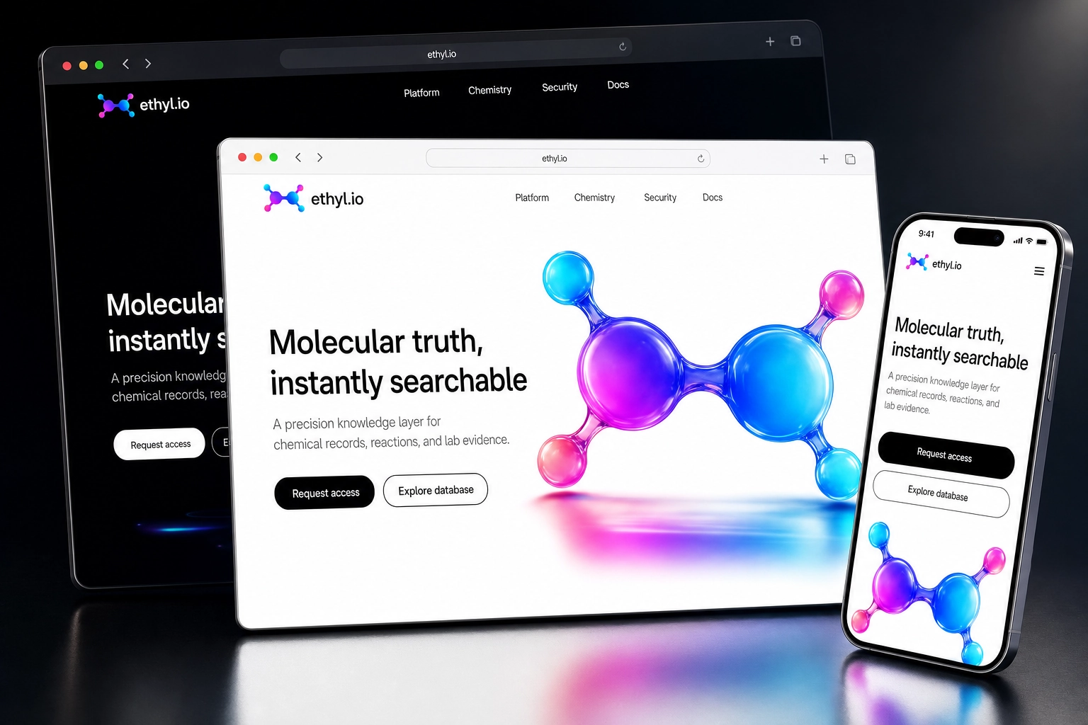 ethyl.io website concept preview