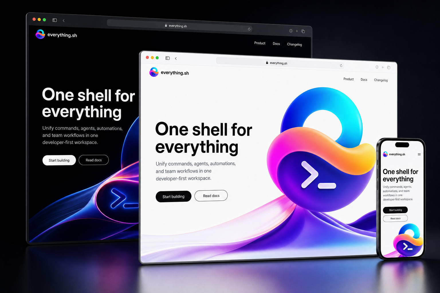 everything.sh website concept preview enlarged
