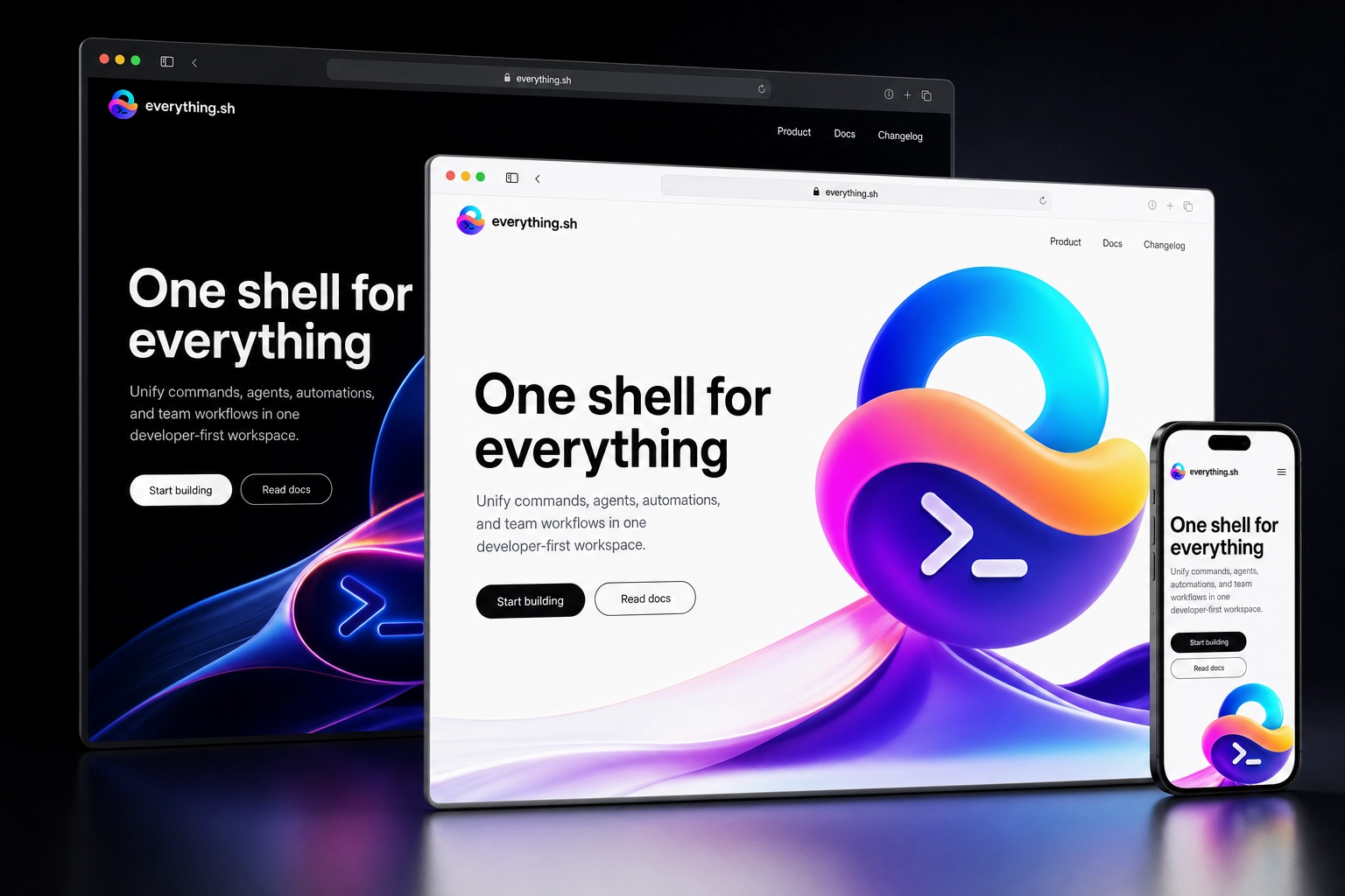 everything.sh website concept preview