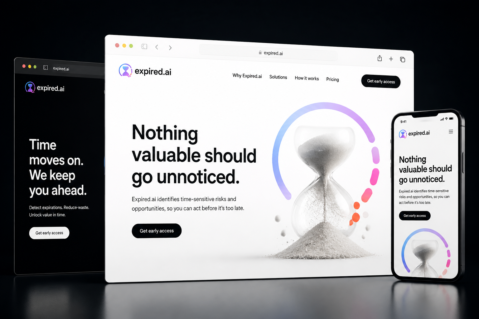 expired.ai website concept preview