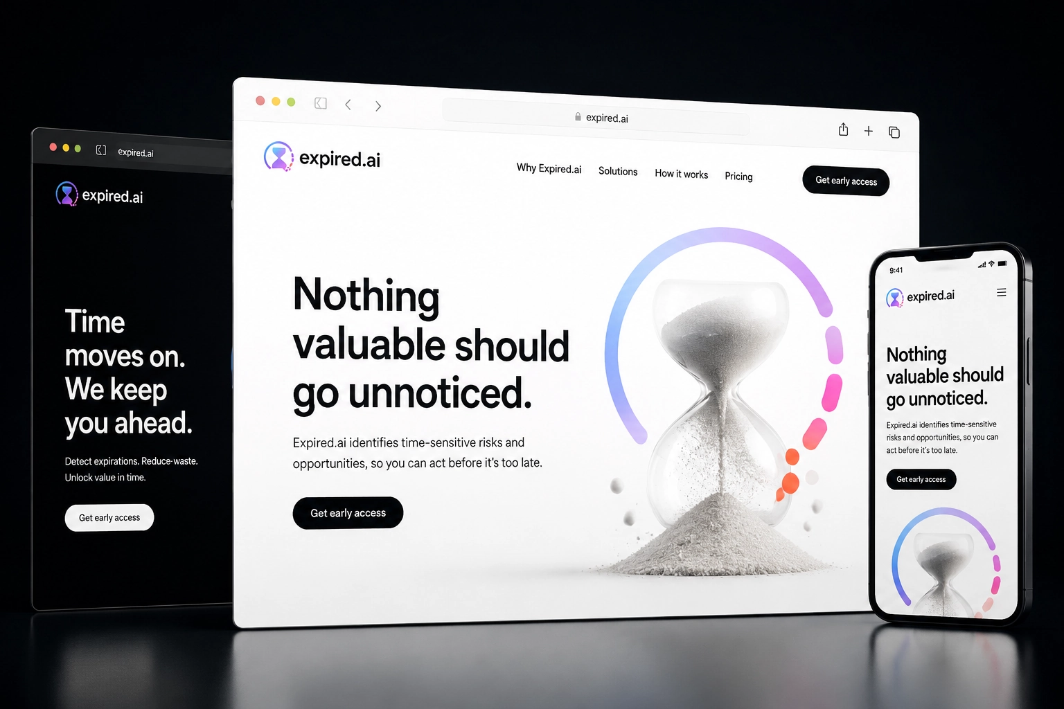 expired.ai website concept preview