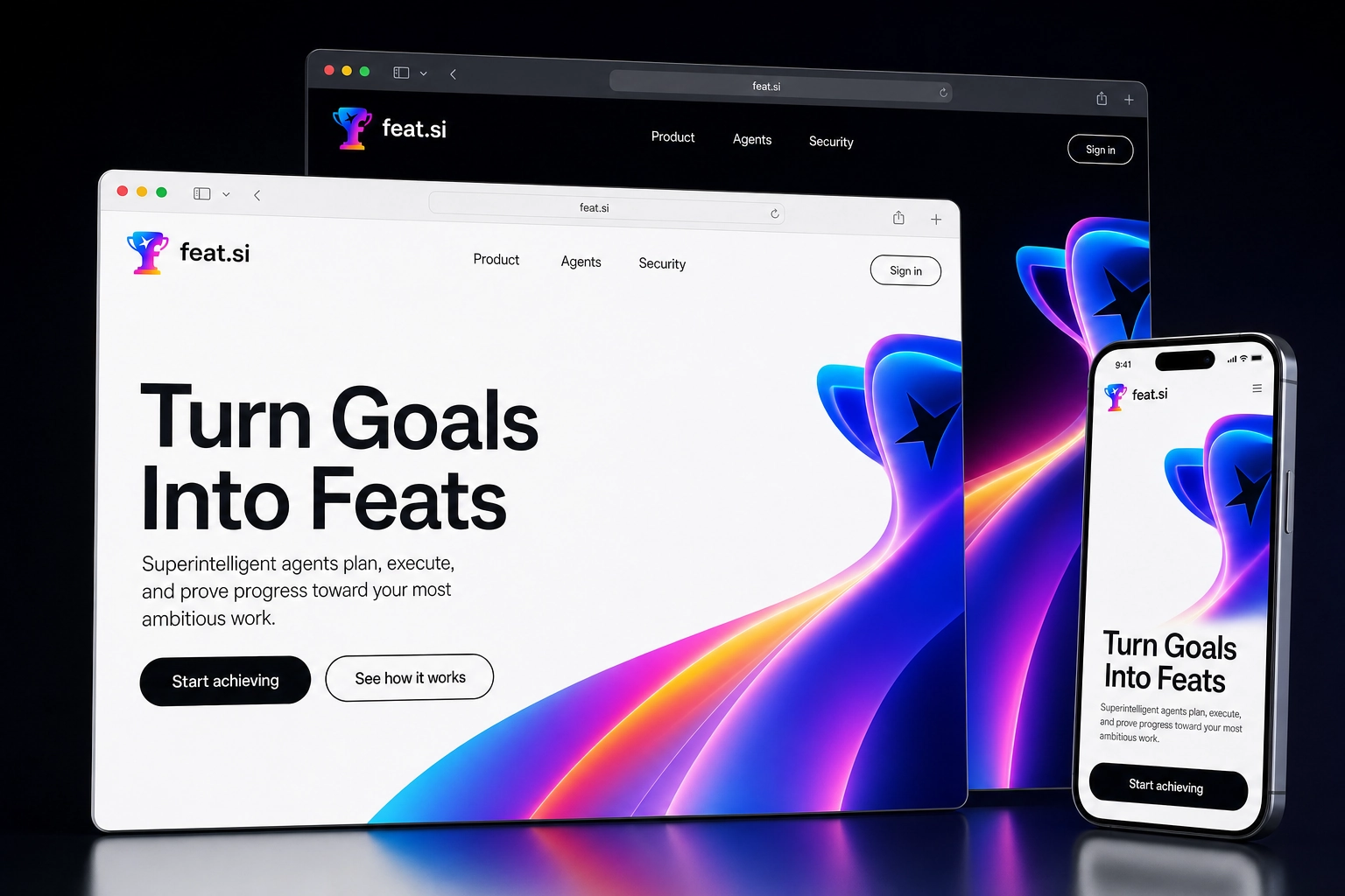 feat.si website concept preview