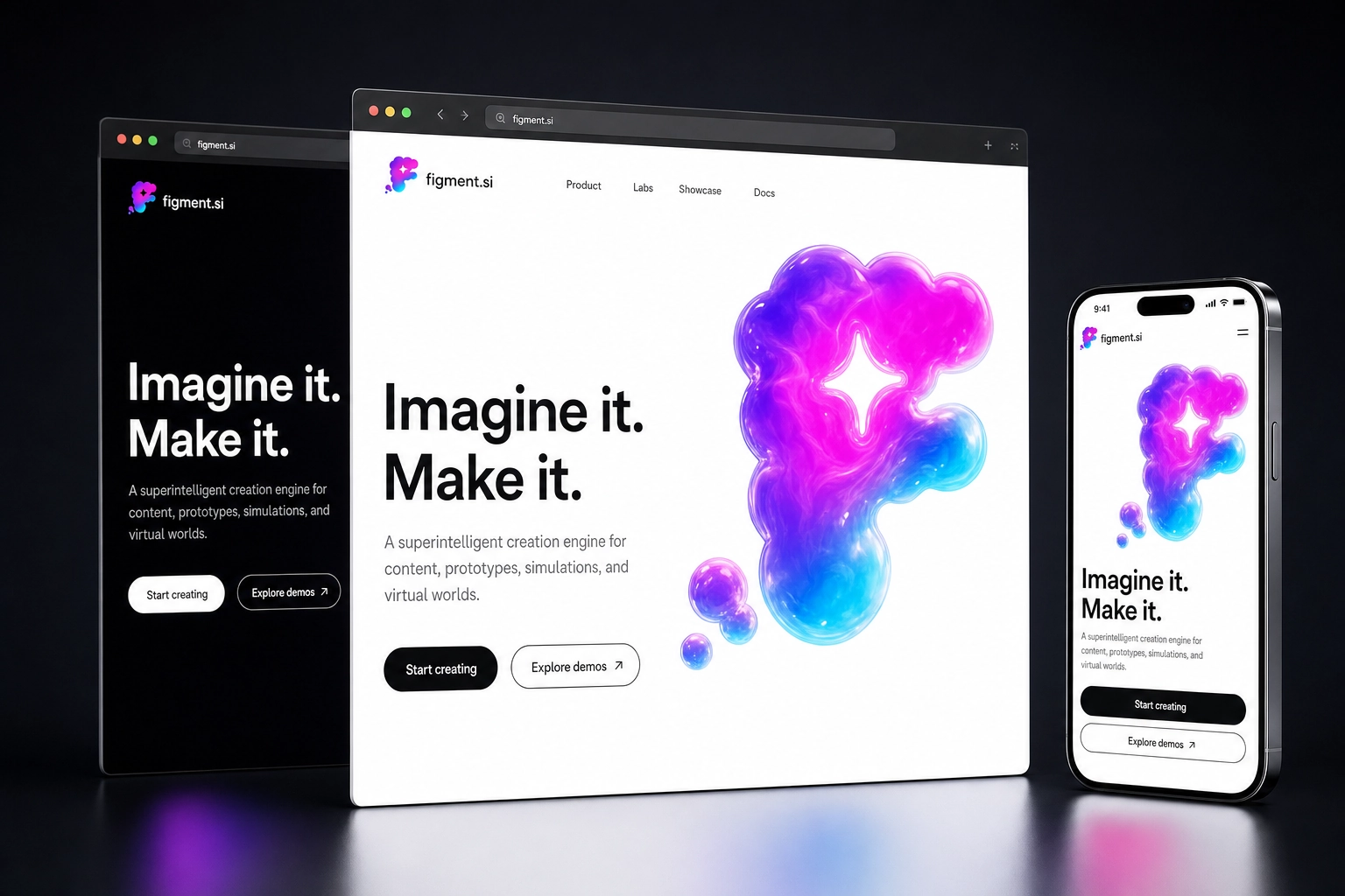 figment.si website concept preview