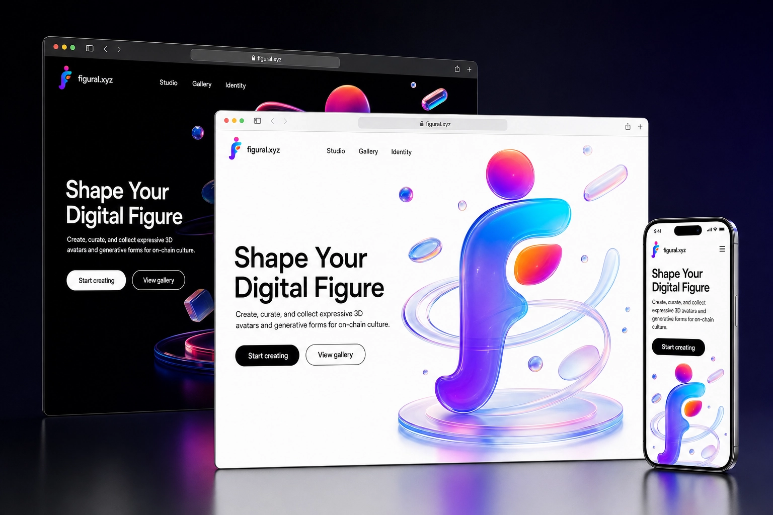 figural.xyz website concept preview