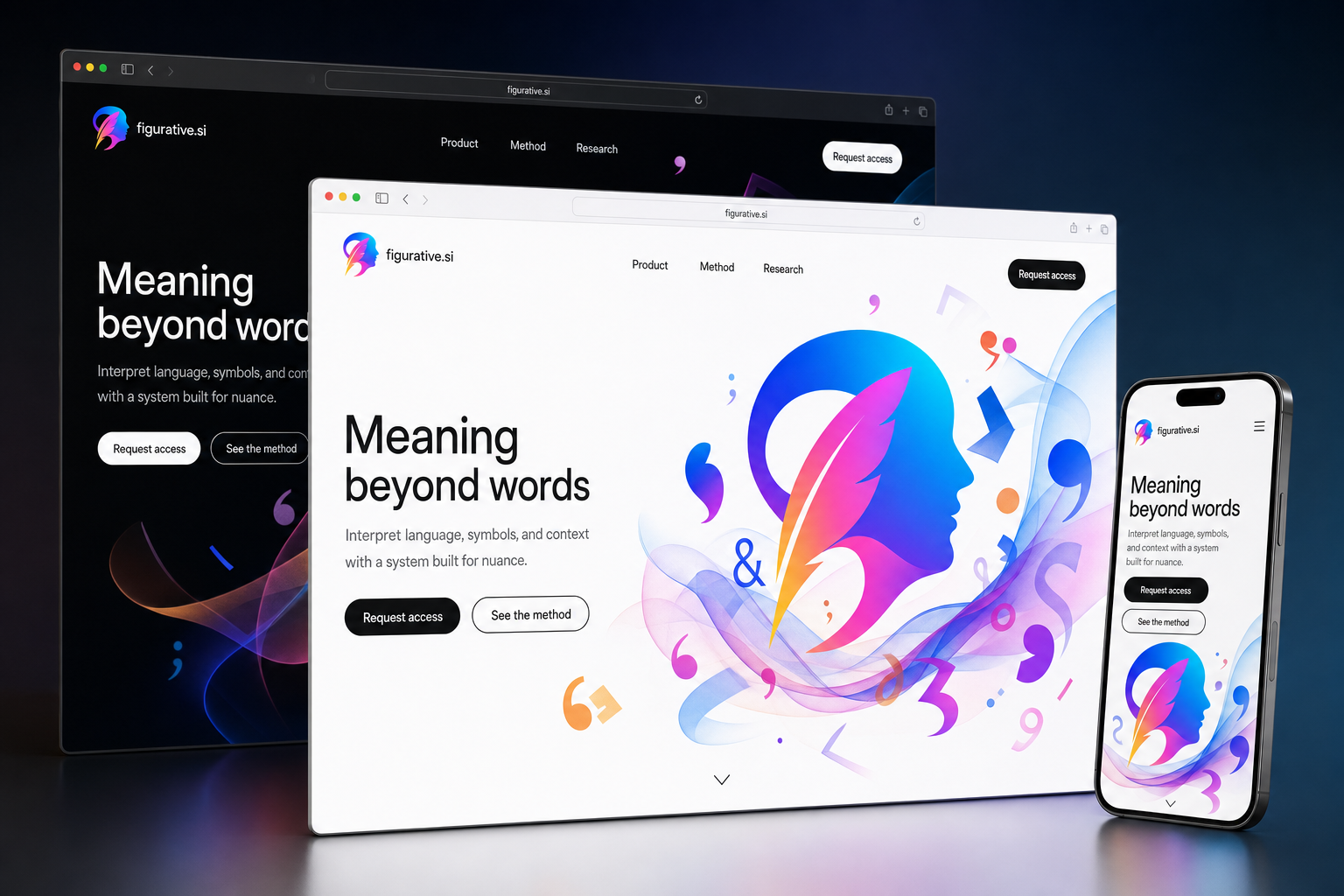 figurative.si website concept preview