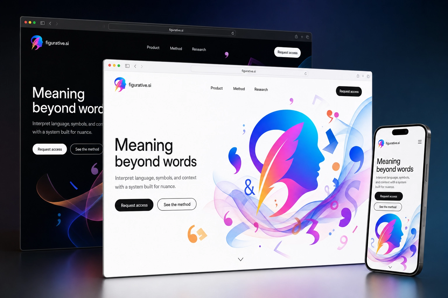 figurative.si website concept preview