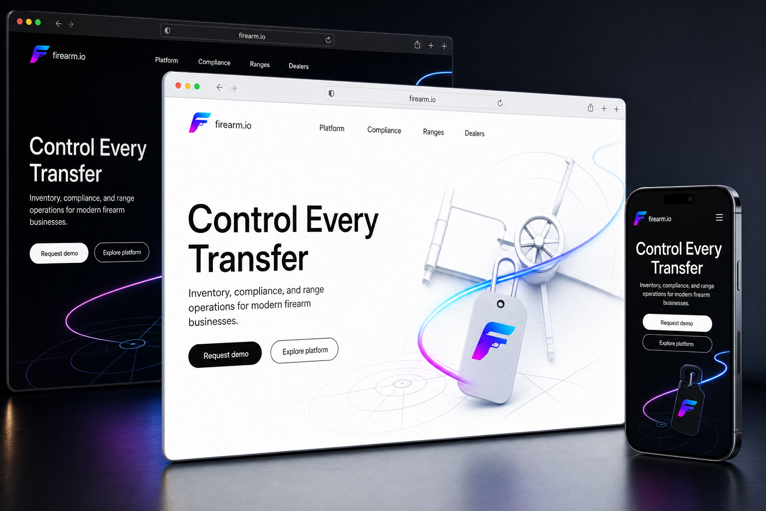 firearm.io website concept preview