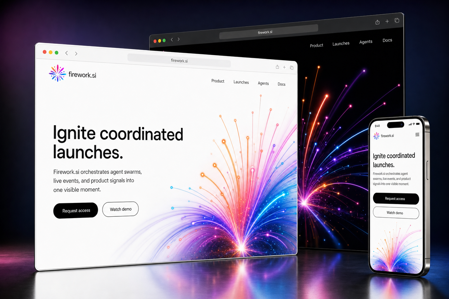 firework.si website concept preview