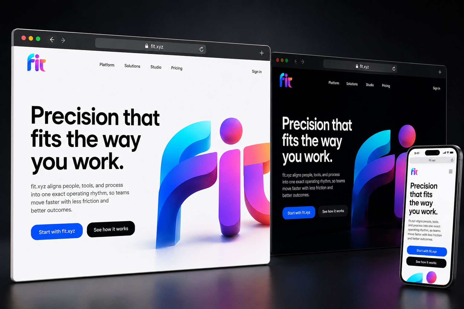 fit.xyz website concept preview