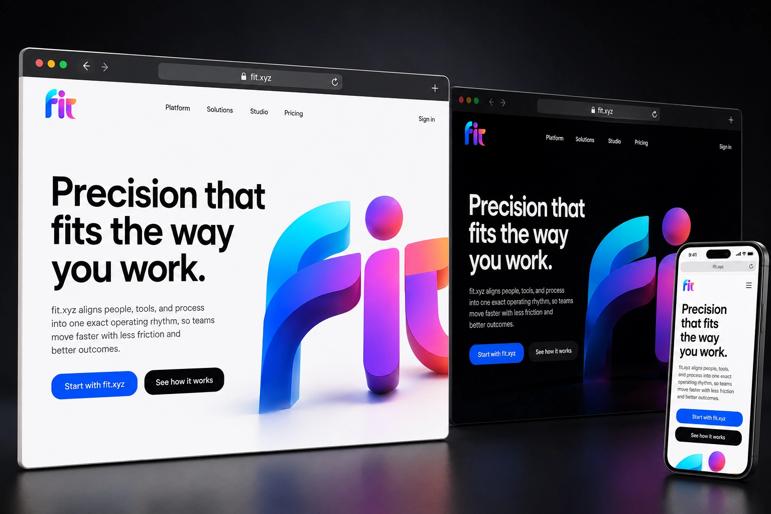 fit.xyz website concept preview
