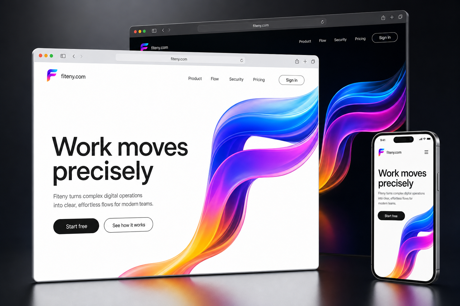 fiteny.com website concept preview