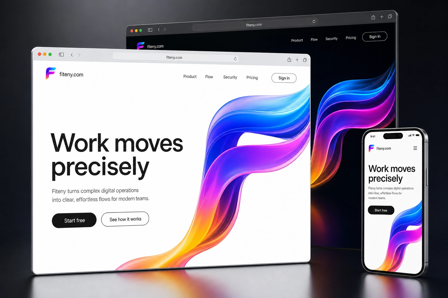 fiteny.com website concept preview