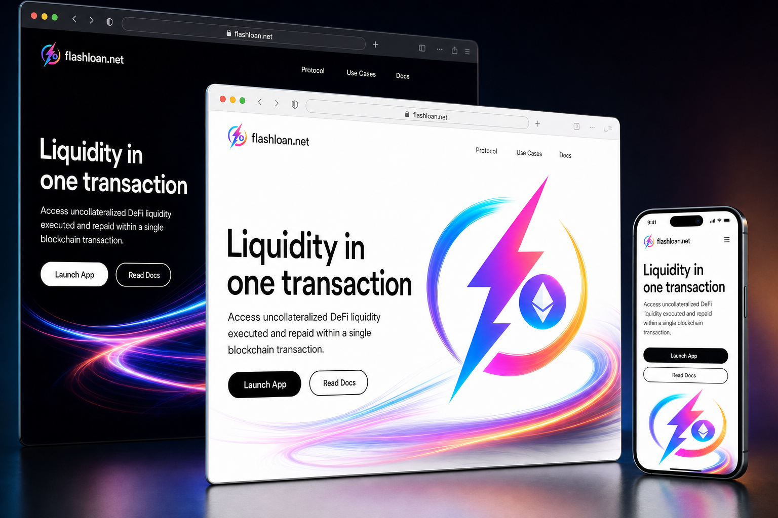 flashloan.net website concept preview