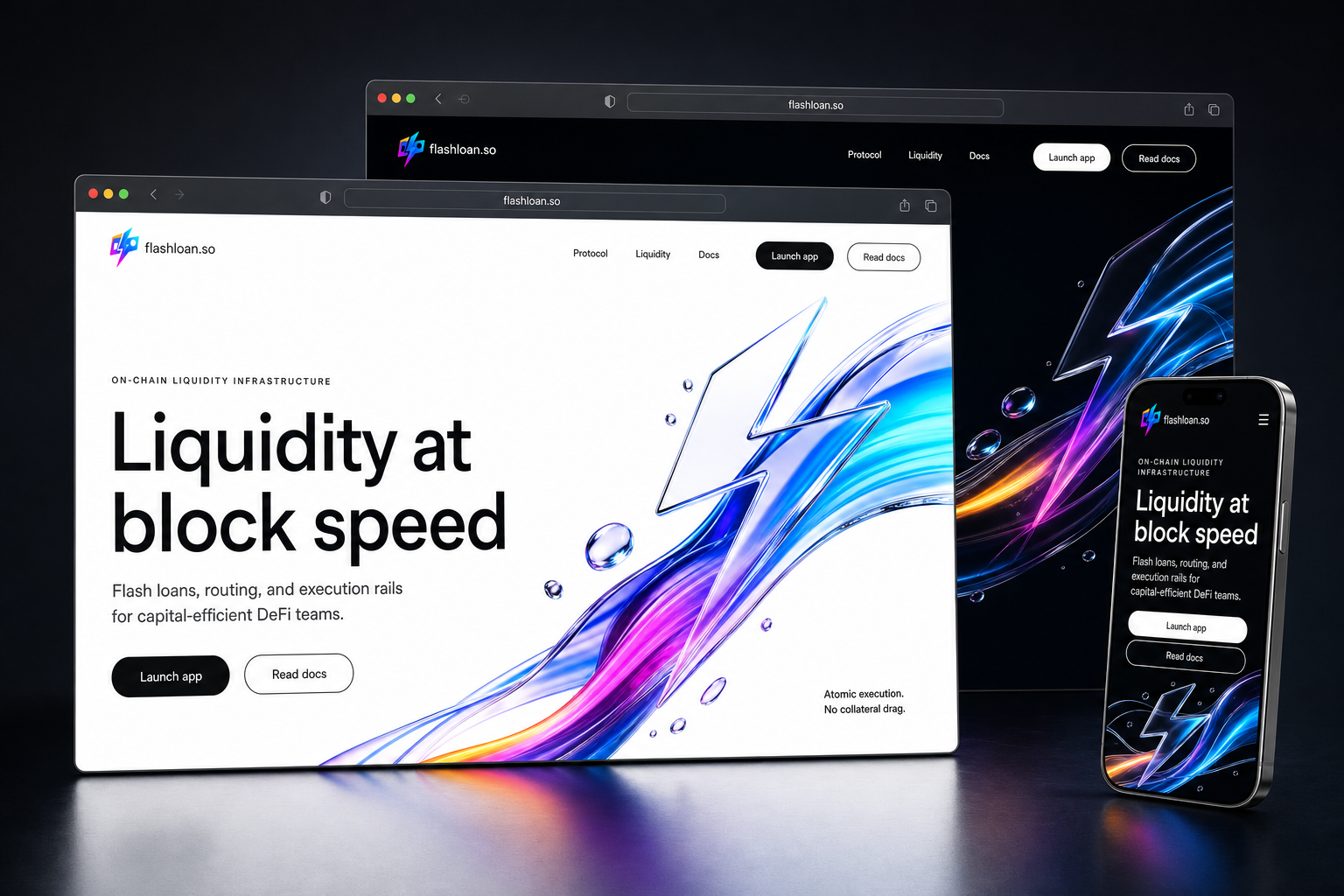 flashloan.so website concept preview