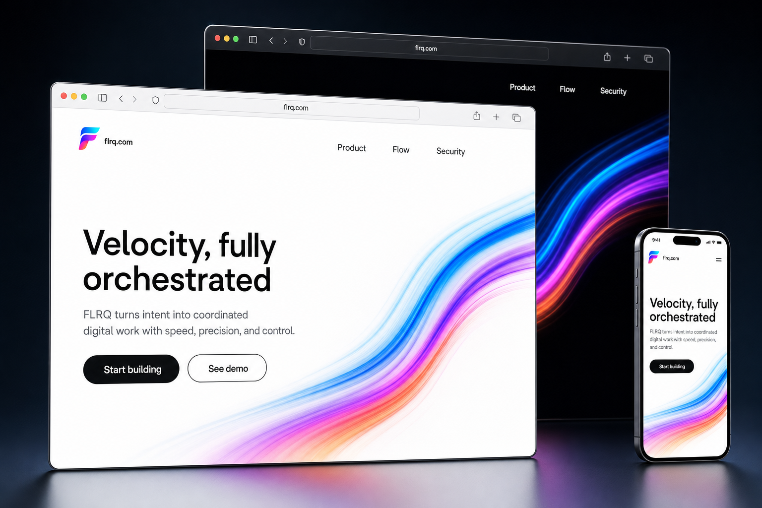 flrq.com website concept preview