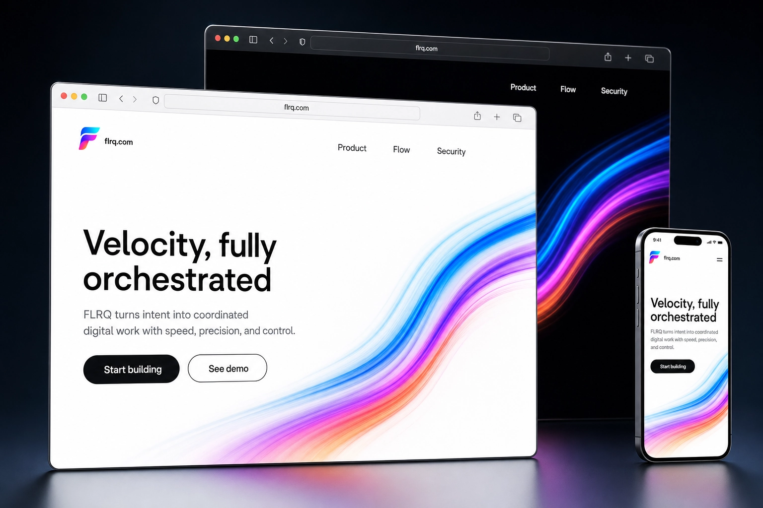 flrq.com website concept preview