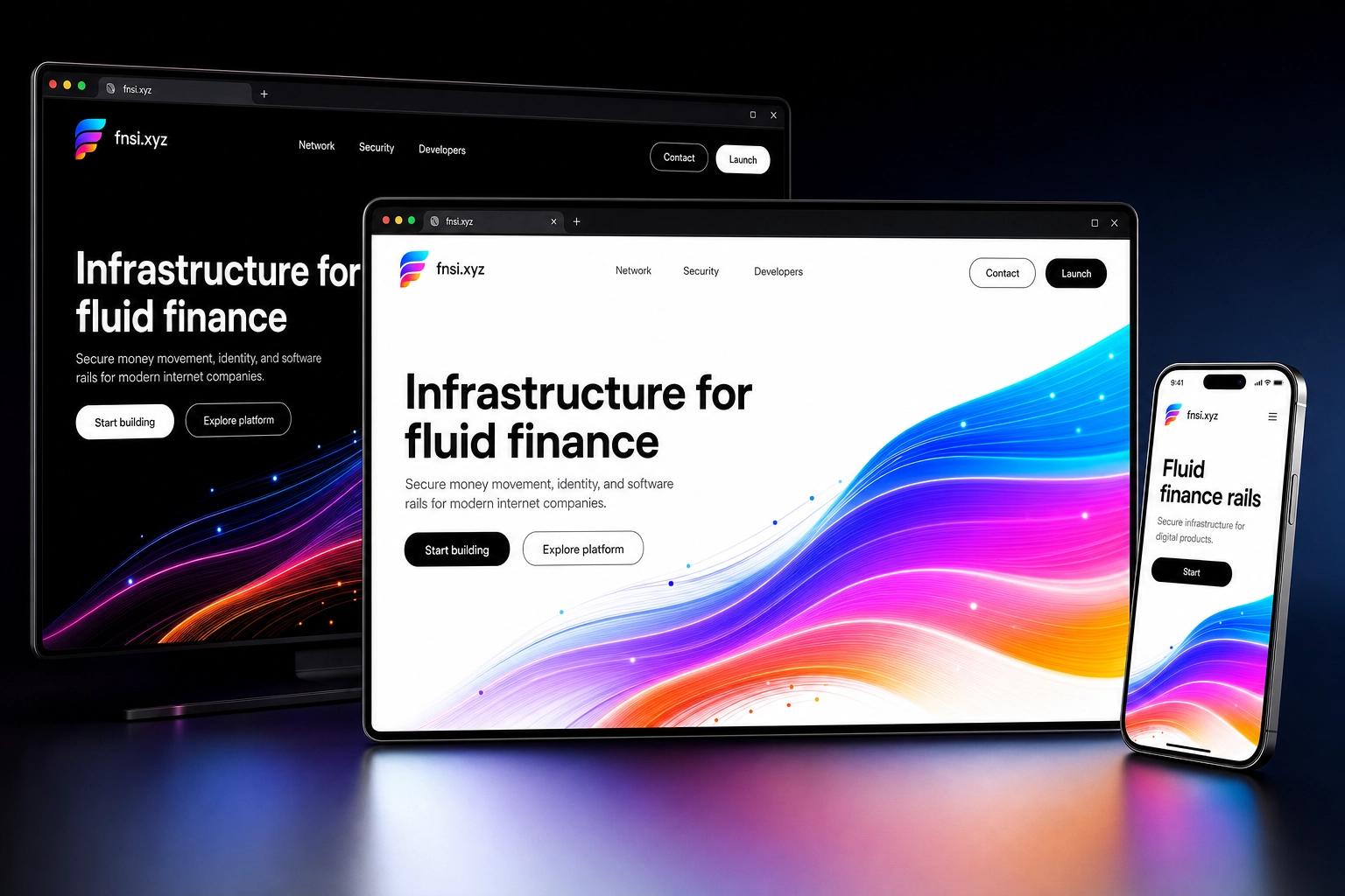 fnsi.xyz website concept preview