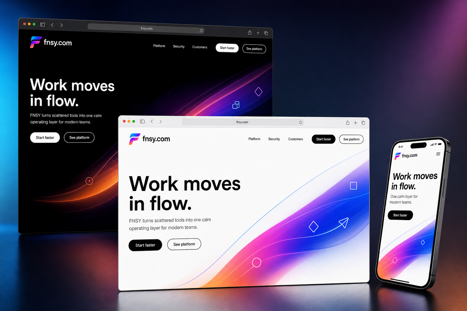 fnsy.com website concept preview