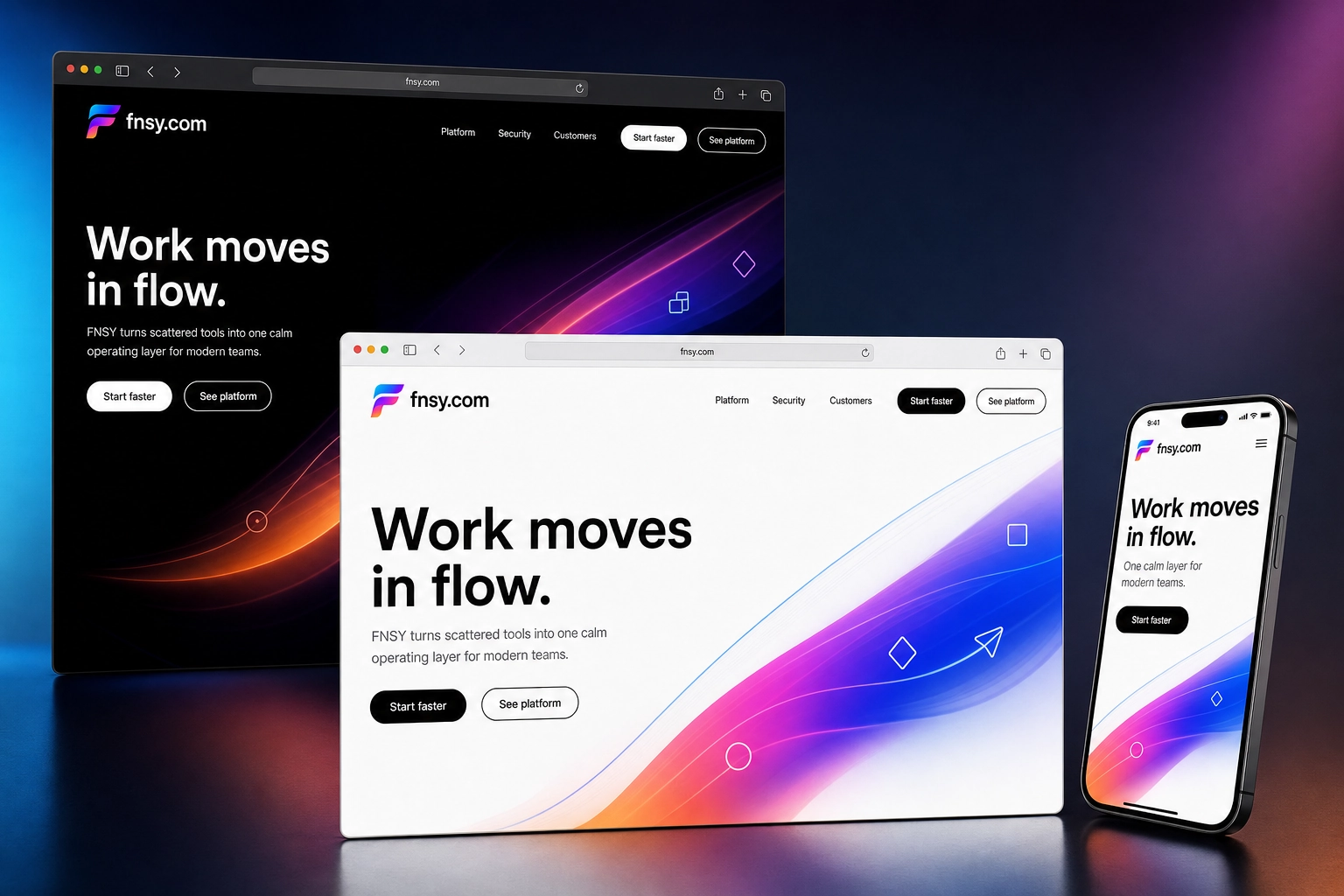 fnsy.com website concept preview